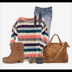 Striped sweater size small